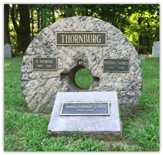 Thornburg Marker - Old Quaker Hill Road Cemetery