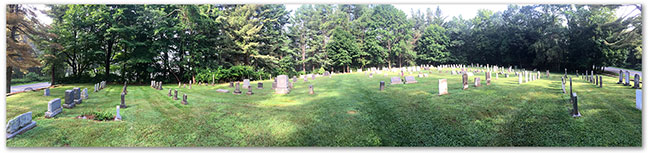 Quaker Hill Road Cemetery Panarama